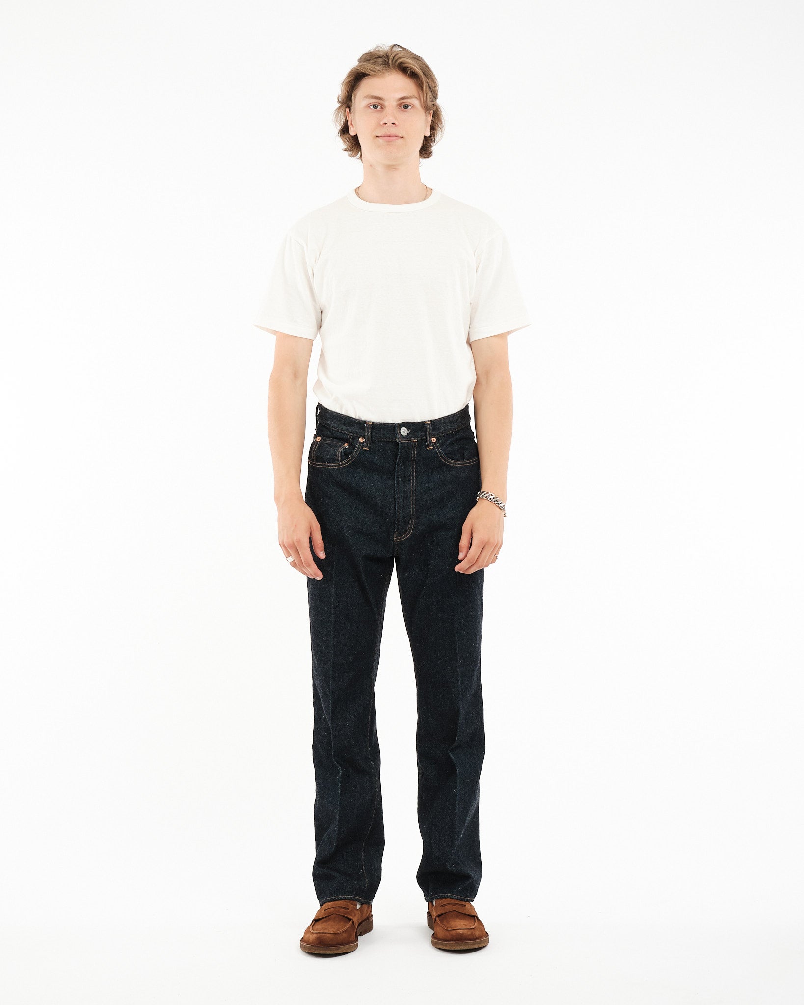 KAPTAIN SUNSHINE | Skate Shoecut Denim Pants Indigo One Wash | MEADOW