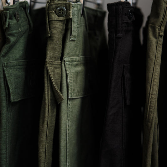 A Guide to orSlow Trousers – New Yorker, Fatigue, French Work, Painter & Army Pants - Meadow