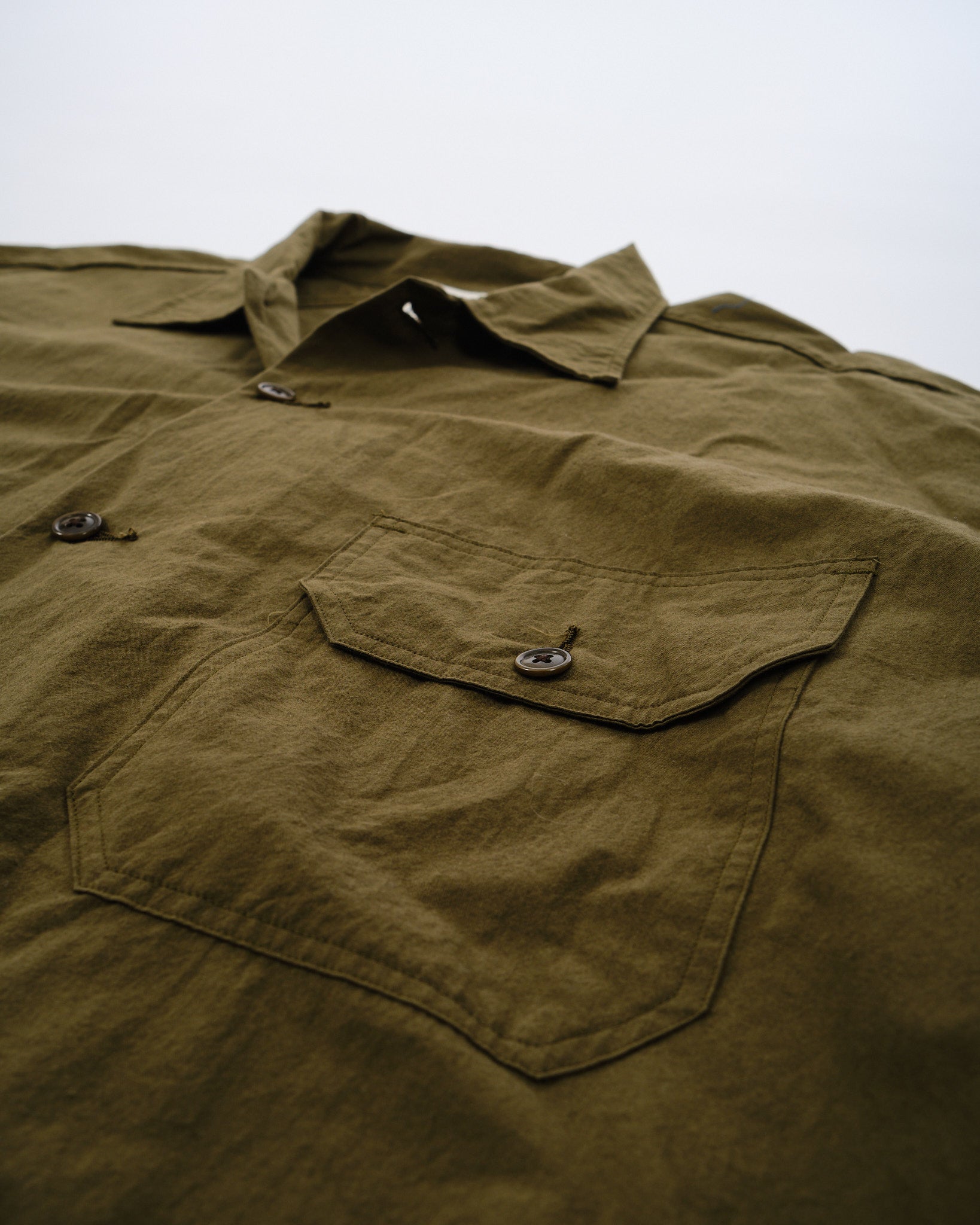 Cotton Wool Deck Shirt Khaki - Meadow