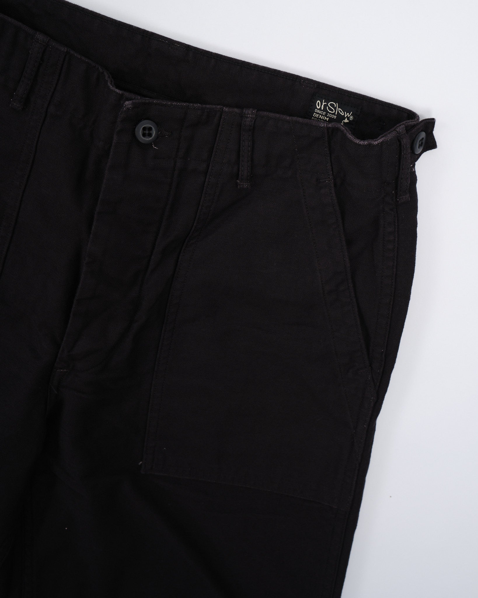 ORSLOW | SLIM FIT MÜDIGKEITSHOSEN SCHWARZ | MEADOW